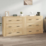 Sideboards 2 pcs Sonoma Oak Engineered Wood 3185410