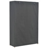 3-Tier Wardrobe Grey 110x40x170 cm Fabric 248188