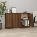 Sideboards 2 pcs Brown Oak 60x30x70 cm Engineered Wood 3115779