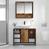 Wall Shelf with Shelf Wall-mounted Old Wood 65 x 20 x 60 cm 883611