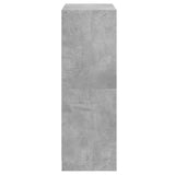 Highboard with Doors Concrete Grey 68x37x109 cm Engineered Wood 3295853