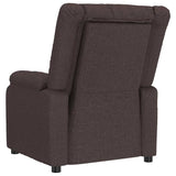 Massage Chair Reclining Dark brown 82 x 93 x 96 cm Fabric 348125