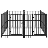 Outdoor Dog Kennel Steel 3.75 m 3124579