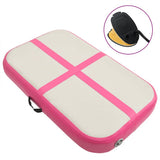 Inflatable Gymnastics Mat with Pump 60x100x15 cm PVC Pink 92652