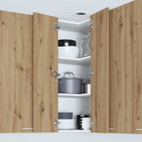 Hanging Cabinet Artisan Oak and White 57 x 57 x 100 cm 884377