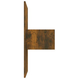 Bed Headboard with Cabinets Smoked Oak Engineered Wood 3115729