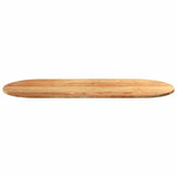 Table Top Light Brown 140x60x2 cm Solid Wood Oak Oval 4009072