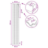 Venetian Blind Oak Look 40 x 250 cm 35 mm Solid Paulownia Wood 42015354