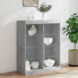 Sideboard with LED Lights Concrete Grey 81x37x100 cm 836717