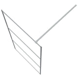 Walk-in Shower Wall Silver 100x195 cm Clear ESG Glass 152117