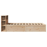 Bed Frame without Mattress 100x200 cm Solid Wood Pine 3323431