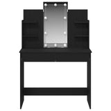 Dressing Table Black Oak 96 x 39 x 142 cm Engineered Wood 862109