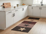 Kitchen Rug Red Stars 300 x 60 cm 100% Polyamide Washable 42045745