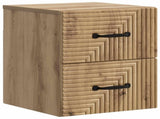 Wall-Mounted Bedside Cabinet 2 pcs Artisan Oak Engineered Wood 898654