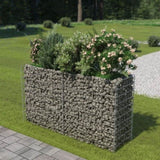 ZNTS Gabion Raised Bed Galvanised Steel 180x50x100 cm 143558