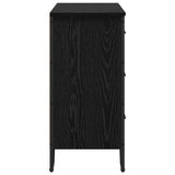 Chest of Drawers 2 pcs Black Oak 91 x 35.5 x 74.5 cm 3365605
