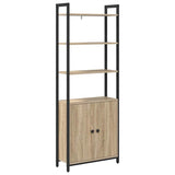 Book Cabinet Sonoma Oak 60 x 24 x 161 cm Engineered Wood 883857