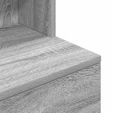 Bedside Cabinet Grey Sonoma 39x35x125 cm Engineered Wood 861315