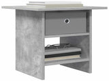 Bedside Table with Drawer 2 pcs Concrete Grey 41 x 40 x 45 cm 8000443