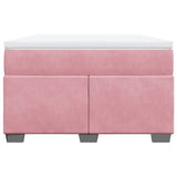 Box Spring Bed with Mattress Pink 120x200 cm Velvet 3285280