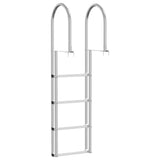 4-Step Dock Ladder Silver 45 11.5 162 cm Aluminum 42011354