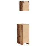 ZNTS Garage Cabinets 2 pcs Old Wood Engineered Wood 3328294