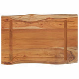 Table Top 60x40x2.5 cm Rectangular Solid Wood Acacia Live Edge 370608