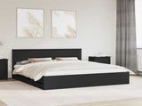 Bed Frame with Drawer Black 180 x 200 cm Engineer Wood 3410680