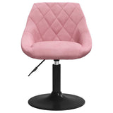 Swivel Dining Chairs 2 pcs Pink Velvet 335332