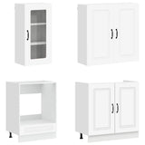 Kitchen Unit KALMAR 8 pcs White Engineered Wood 3438371
