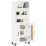 Highboard White 69.5x34x180 cm Engineered Wood 3189981