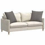 Sofa Pillows 2 pcs Light Grey 60 x 60 cm Corduroy Fabric 42014032