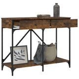 Console Table Smoked Oak 100x39x78.5 cm Engineered Wood 835486