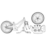 Kids Bike 20 Inches for 6-11 Years Old Light Pink 42009611