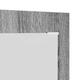 Wall-Mounted Coat Rack with Mirror Grey Sonoma 96 x 1.5 x 90 cm 874536