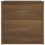 ZNTS Bedside Cabinets 2 pcs Brown Oak 40x30x40 cm Engineered Wood 815410