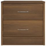 ZNTS Bedside Cabinets 2 pcs Brown Oak 40x30x40 cm Engineered Wood 815410