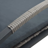 Sun Loungers with Table Poly Rattan Anthracite 47750