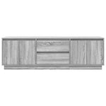 TV Cabinet with LED Lights Grey Sonoma 160.5x41x50 cm 3328431