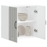 Kitchen Wall Cabinet Lucca White Engineered Wood 853817