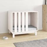 Dog House White 70x50x62 cm Solid Wood Pine 822482