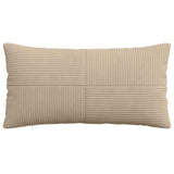 Cushion Cover 6 pcs ALMELO Taupe 40 x 80 cm Corduroy 914639