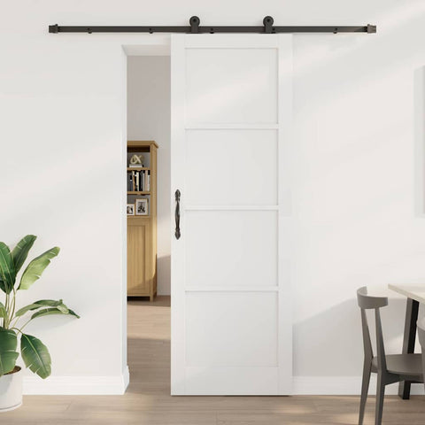 Sliding Door Manual ORKDAL White and black 78 x 232 cm 3333475