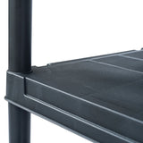 Storage Shelf Rack Black 100 kg 60x30x138 cm Plastic 45673