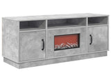 Electric Fireplace Concrete 100 x 33 x 55 cm Engineered wood 8020994