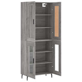 Highboard Grey Sonoma 69.5x34x180 cm Engineered Wood 3199639