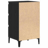 Bedside Cabinet Black Oak 45 x 35 x 44 cm Engineered Wood 863439