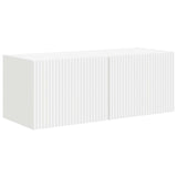 TV Cabinet Set Wall-mounted 3 pcs White Engineered Wood 3409015