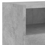 4 Piece TV Wall Units Concrete Grey Engineered Wood 3216503