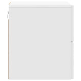 Wall-Mounted Bedside Cabinet High Gloss White 34.5 x 33 x 40 cm 898813